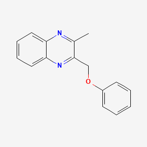 molecular formula C16H14N2O B7505631 2-Methyl-3-(phenoxymethyl)quinoxaline 