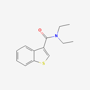 molecular formula C13H15NOS B7506427 N,N-Diethylbenzo[b]thiophene-3-carboxamide 