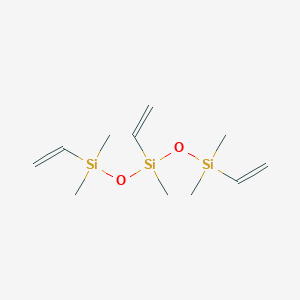 molecular formula C11H24O2Si3 B075072 1,1,3,5,5-五甲基-1,3,5-三乙烯基三硅氧烷 CAS No. 1529-65-3