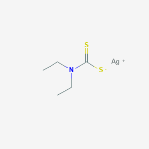 molecular formula C5H10AgNS2 B075075 Silver diethyldithiocarbamate CAS No. 1470-61-7