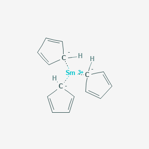 molecular formula C15H15Sm 15* B075077 Tris(eta5-cyclopenta-2,4-dien-1-yl)samarium CAS No. 1298-55-1