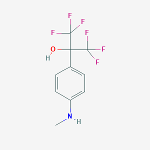 molecular formula C10H9F6NO B075082 1,1,1,3,3,3-Hexafluoro-2-(4-(methylamino)phenyl)propan-2-OL CAS No. 1481-11-4