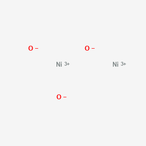 molecular formula Ni2O3 B075083 Nickel(III) oxide CAS No. 1314-06-3