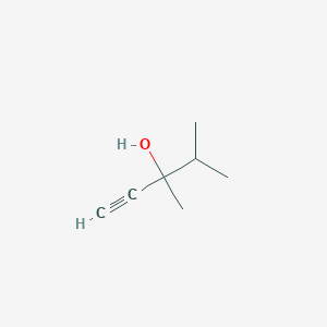 molecular formula C7H12O B075084 3,4-Dimethyl-1-pentyn-3-ol CAS No. 1482-15-1