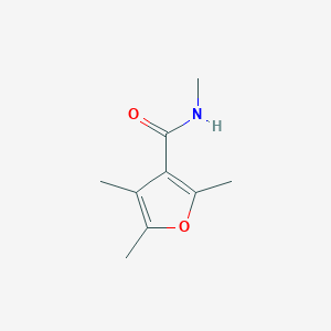 molecular formula C9H13NO2 B7508678 N,2,4,5-tetramethylfuran-3-carboxamide 