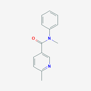 molecular formula C14H14N2O B7508873 N,6-dimethyl-N-phenylpyridine-3-carboxamide 