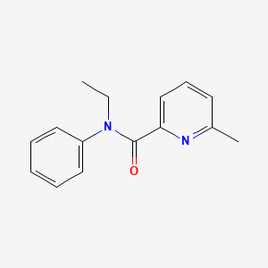 molecular formula C15H16N2O B7508928 N-ethyl-6-methyl-N-phenylpyridine-2-carboxamide 
