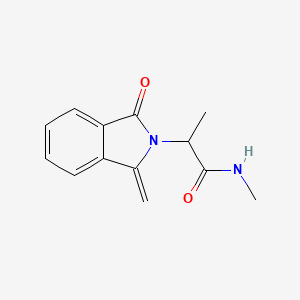 molecular formula C13H14N2O2 B7509033 N-methyl-2-(1-methylidene-3-oxoisoindol-2-yl)propanamide 