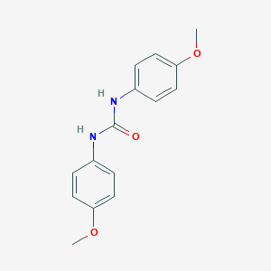 molecular formula C15H16N2O3 B075091 1,3-Bis(4-methoxyphenyl)urea CAS No. 1227-44-7