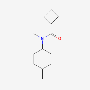 molecular formula C13H23NO B7509119 N-methyl-N-(4-methylcyclohexyl)cyclobutanecarboxamide 