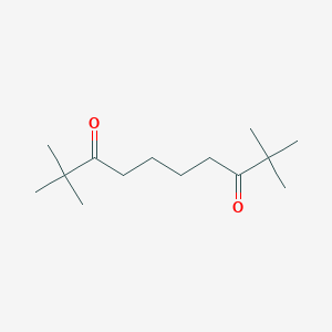 molecular formula C14H26O2 B075096 3,8-Decanedione, 2,2,9,9-tetramethyl- CAS No. 1490-36-4