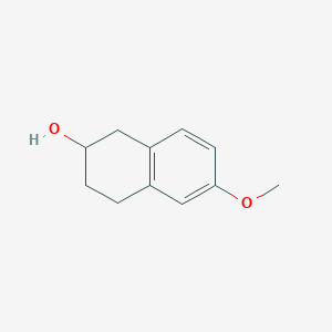 molecular formula C11H14O2 B075099 6-Methoxy-1,2,3,4-tetrahydronaphthalen-2-ol CAS No. 1447-87-6