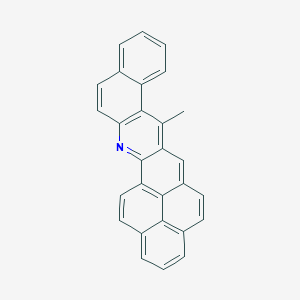 molecular formula C28H17N B075101 Benzo(a)phenaleno(1,9-hi)acridine, 7-methyl- CAS No. 1492-55-3
