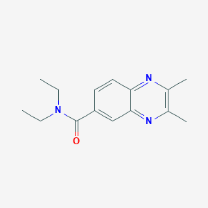 molecular formula C15H19N3O B7510762 N,N-diethyl-2,3-dimethylquinoxaline-6-carboxamide 
