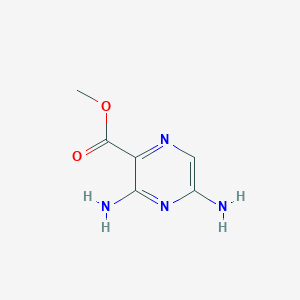 molecular formula C6H8N4O2 B075108 Methyl 3,5-diaminopyrazine-2-carboxylate CAS No. 1458-19-1