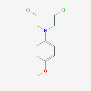 molecular formula C11H15Cl2NO B075119 N,N-Bis(2-chloroethyl)-4-methoxyaniline CAS No. 1448-52-8