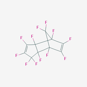 molecular formula C10F12 B075122 4,7-Methanoindene, 1,1,2,3,3a,4,5,6,7,7a,8,8-dodecafluoro-3a,4,7,7a-tetrahydro- CAS No. 1482-08-2
