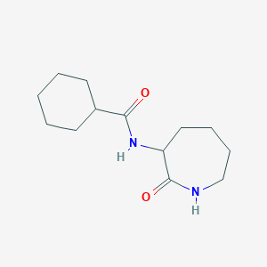molecular formula C13H22N2O2 B7512983 N-(2-Oxoazepan-3-YL)cyclohexanecarboxamide 