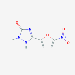 2-methyl-5-(5-nitrofuran-2-yl)-1H-1,2,4-triazol-3-one