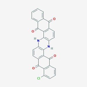 molecular formula C28H13ClN2O4 B075138 Chloro-6,15-dihydroanthrazine-5,9,14,18-tetrone CAS No. 1324-27-2