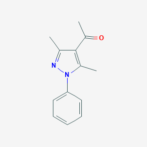 molecular formula C13H14N2O B075147 1-(3,5-二甲基-1-苯基-1H-吡唑-4-基)乙酮 CAS No. 1210-43-1