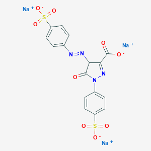 molecular formula C16H9N4Na3O9S2 B075150 Tartrazine CAS No. 1342-47-8