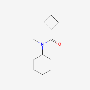 molecular formula C12H21NO B7515492 N-cyclohexyl-N-methylcyclobutanecarboxamide 