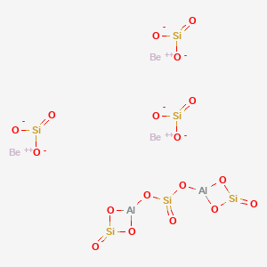 molecular formula Be3Al2(SiO3)6<br>Al2Be3O18Si6 B075158 绿柱石 CAS No. 1302-52-9