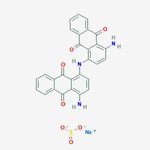 molecular formula C28H17N3NaO7S- B075160 Acid black 48 CAS No. 1328-24-1