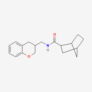 molecular formula C18H23NO2 B7516542 N-(3,4-dihydro-2H-chromen-3-ylmethyl)bicyclo[2.2.1]heptane-2-carboxamide 