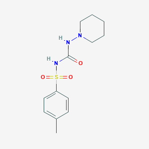 molecular formula C13H19N3O3S B075169 1-(Piperidyl)-3-(4-tolylsulfonyl)urea CAS No. 1443-94-3