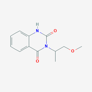molecular formula C12H14N2O3 B7516985 3-(1-methoxypropan-2-yl)-1H-quinazoline-2,4-dione 