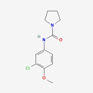 molecular formula C12H15ClN2O2 B7517086 N-(3-chloro-4-methoxyphenyl)pyrrolidine-1-carboxamide 