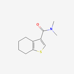 molecular formula C11H15NOS B7517830 N,N-dimethyl-4,5,6,7-tetrahydro-1-benzothiophene-3-carboxamide 