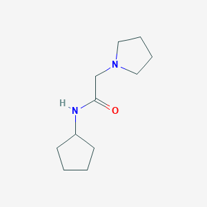 molecular formula C11H20N2O B7518009 N-cyclopentyl-2-pyrrolidin-1-ylacetamide 