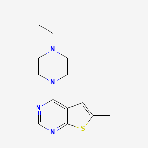 molecular formula C13H18N4S B7518218 4-(4-Ethylpiperazin-1-yl)-6-methylthieno[2,3-d]pyrimidine 