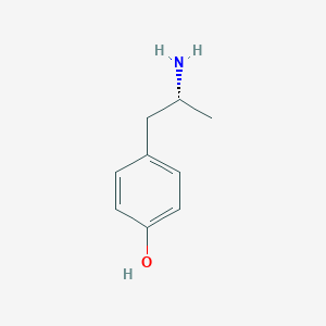 molecular formula C9H13NO B075186 4-[(2R)-2-aminopropyl]phenol CAS No. 1518-89-4