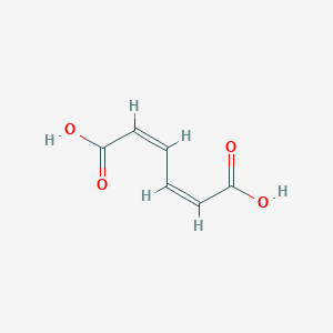 molecular formula C6 H6 O4 B075187 cis,cis-Muconic acid CAS No. 1119-72-8