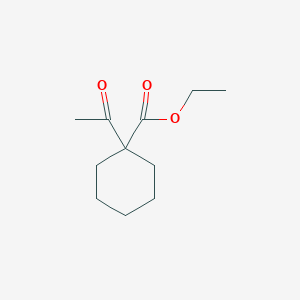 molecular formula C11H18O3 B075198 Ethyl 1-acetylcyclohexane-1-carboxylate CAS No. 1132-86-1