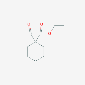 molecular formula C11H18O3 B075198 1-Acetyl-cyclohexanecarboxylic acid ethyl ester CAS No. 1132-86-1