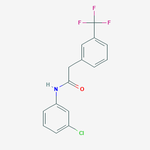molecular formula C15H11ClF3NO B7519843 N-(3-chlorophenyl)-2-[3-(trifluoromethyl)phenyl]acetamide 