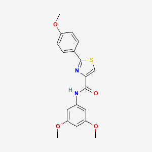 molecular formula C19H18N2O4S B7519981 N-(3,5-dimethoxyphenyl)-2-(4-methoxyphenyl)-1,3-thiazole-4-carboxamide 