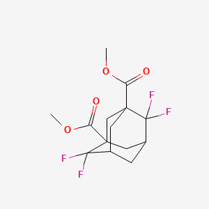 molecular formula C14H16F4O4 B7520115 Dimethyl 4,4,8,8-tetrafluoroadamantane-1,3-dicarboxylate 