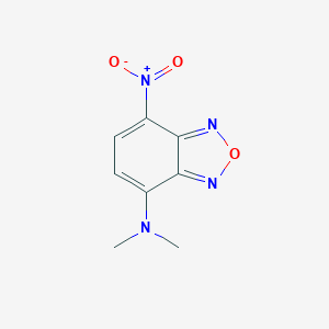 molecular formula C8H8N4O3 B075207 4-Benzofurazanamine, N,N-dimethyl-7-nitro- CAS No. 1455-87-4