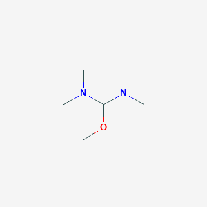 molecular formula C6H16N2O B075214 Bis(dimethylamino)methoxymethane CAS No. 1186-70-5