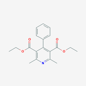 molecular formula C19H21NO4 B075221 Diethyl 2,6-dimethyl-4-phenylpyridine-3,5-dicarboxylate CAS No. 1539-44-2