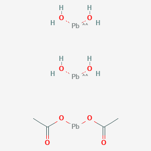 molecular formula C4H6O4Pb B075232 Lead subacetate CAS No. 1335-32-6