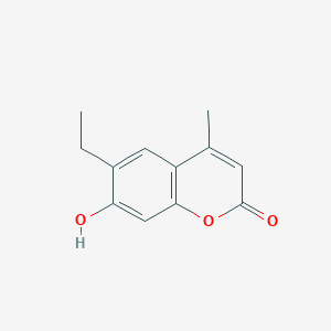 molecular formula C12H12O3 B075240 6-ethyl-7-hydroxy-4-methyl-2H-chromen-2-one CAS No. 1484-73-7