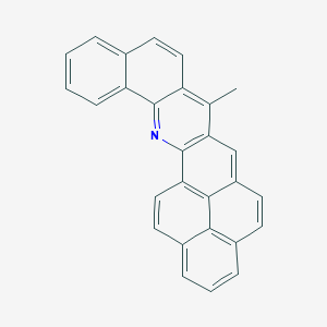 molecular formula C28H17N B075242 BENZO(h)PHENALENO(1,9-bc)ACRIDINE, 7-METHYL- CAS No. 1492-54-2