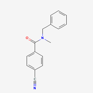 molecular formula C16H14N2O B7524544 N-Benzyl-N-methyl-4-cyanobenzamide 